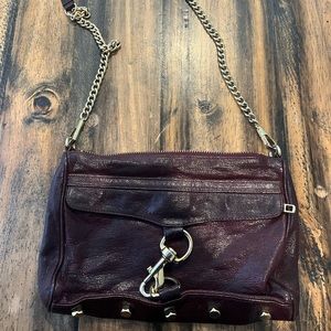 Rebecca Minkoff crossbody leather burgundy purse